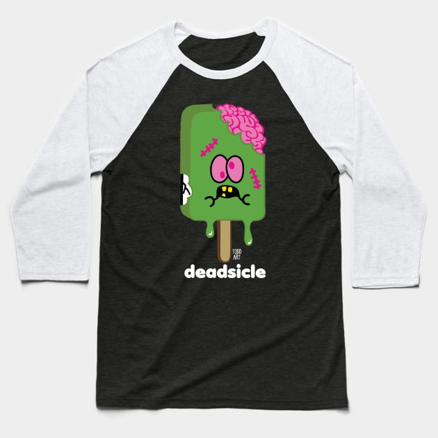 DEADSICLE Baseball T-Shirt by toddgoldmanart